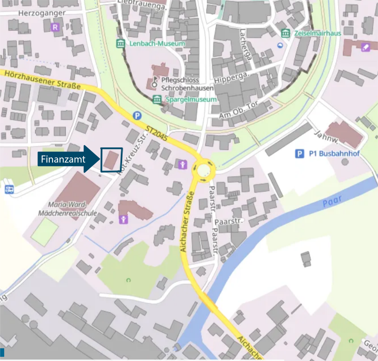  Stadtplan Schrobenhausen, Rot-Kreuz-Straße